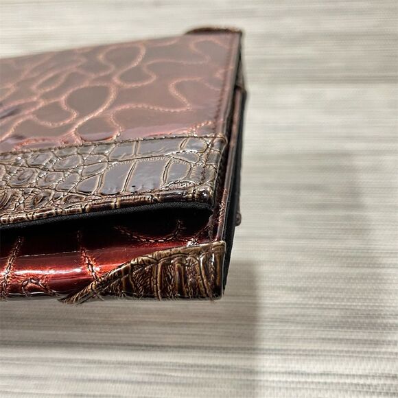 Miche Dani Brown Animal Print Shoulder Bag Shell Croc Texture - Picture 5 of 7